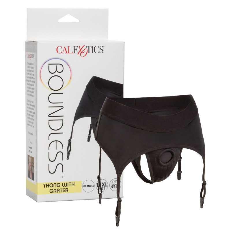 Boundless Thong With Garter - S/M